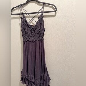 Free People Purple Midi Dress